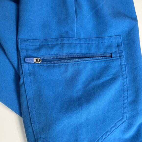 Figs Scrub Set Zamora Jogger Pants XSP Catarina Scrub Top XXS Capri Blue - Picture 15 of 16